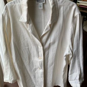 Chico’s white linen shirt/jacket
